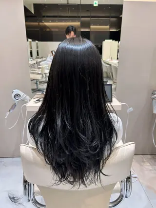 ロング レイヤーカット/ ダブルカラー/たくみのヘアスタイル