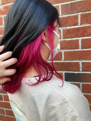 ミディアム カラー 髪質改善/痛ませ ないカラー/西村航大のヘアスタイル