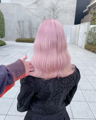 カラー ⭐️ハイトーン⭐️ 💕SAKURA💕のヘアスタイル