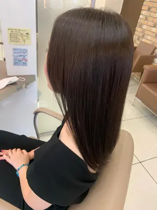 セミロング カラー ママ美容師まつげ 🤍まき🤍のマツエク・マツパデザイン