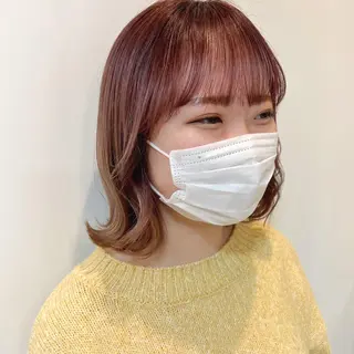 ミディアム ☁️RIKA☁️ @ri2_____bのヘアスタイル