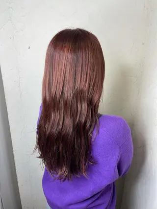 ロング カラー 韓国ヘア🫧艶カラー 🫧髪質改善/オオヤのヘアスタイル