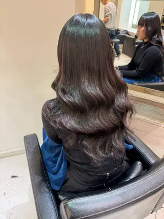 ロング 濱川響太レディース カットモデルのヘアスタイル