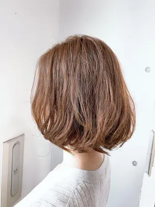 ミディアム カラー 白髪ぼかしハイライト 柳川拓哉のヘアスタイル