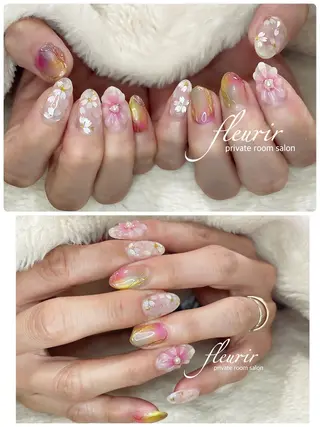 ネイル フルリール 【プライベートサロンのネイルデザイン