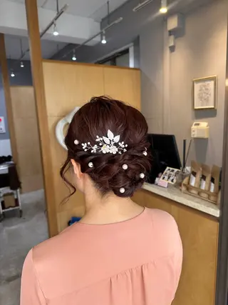 ミディアム miloc MOMOKAのヘアスタイル