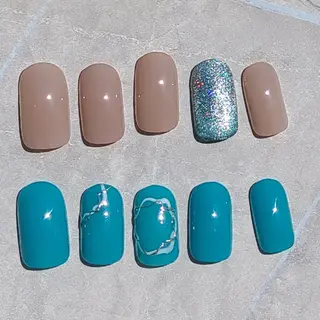 ネイル 6RokuHair（ロクヘアー)所属・門川 茉奈美のネイルデザイン