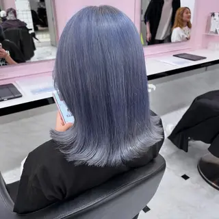 ミディアム カラー ヘアアレンジ 🥀レイヤー×ハイト ーントレンドヘア🥀のヘアスタイル