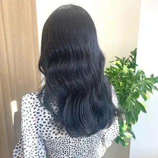 ロング カラー 色白に見える暗髪 梅田・増田のヘアスタイル