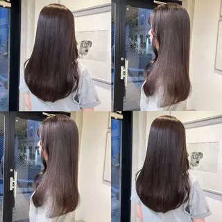 セミロング カラー カジュアルを女っぽく 𝗮𝘆𝗮𝗰𝗼のヘアスタイル