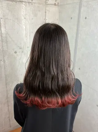 セミロング カラー ドアベルヘアリビング所属・加藤志保 🎗️🫧モデル募集のヘアスタイル