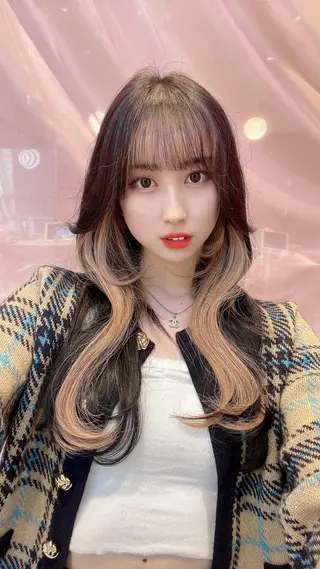 ロング カラー 顔周り特化/韓国ヘア /レイヤー/吉野幸大のヘアスタイル