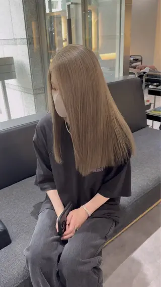 ロング カラー レイヤーカット/ ブリーチカラー/雅人のヘアスタイル