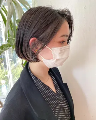 ショート カラー IVORY.所属・🟩白髪ぼかし/ボブ /ショートヘア/大司のヘアスタイル