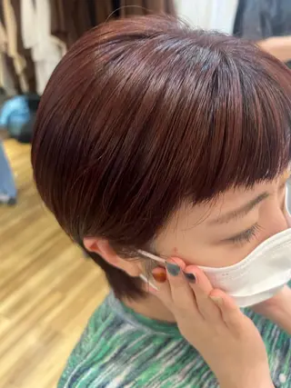 ショート カラー しみず さくら🌸のヘアスタイル