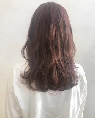 セミロング カラー nakahara madokaのヘアスタイル