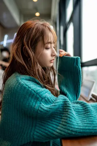 セミロング カラー パーマ ヘアアレンジ 顔周りcut・ご相談 ＝新宿しずく🇰🇷のヘアスタイル