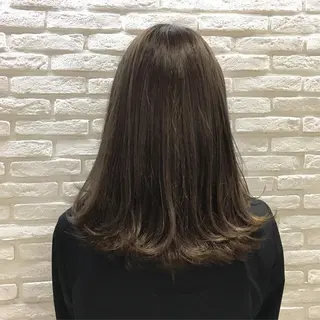 セミロング カラー マホ/日吉/髪質改善 /レイヤー/ガーリーのヘアスタイル
