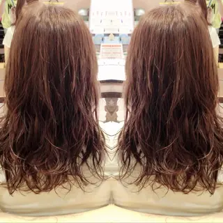 ロング パーマ 地毛風ストレート ⚡️下ノ村柊斗⚡️のヘアスタイル