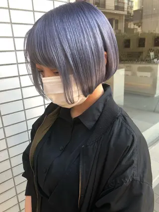 ミディアム カラー THE DAY所属・AKI HASHIMOTOのヘアスタイル