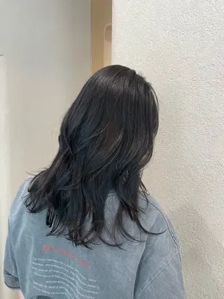 セミロング カラー 暖色系カラー/オリー ブカラー💚宮城のヘアスタイル