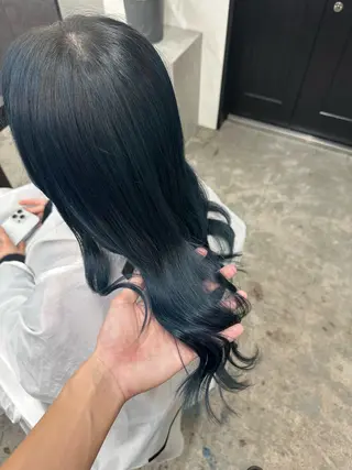 カラー ブリーチなしWカラー 透明感/美髪/ユウゴのヘアスタイル