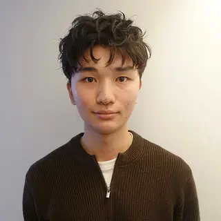 パーマ メンズ ハイトーン/パーマ/ メンズ / 櫻本🌐のヘアスタイル