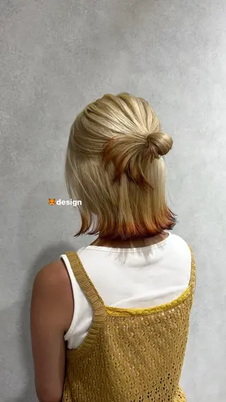 ミディアム カラー saika🖤 モデル募集のヘアスタイル