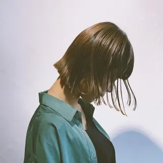 ミディアム カラー ヘアアレンジ ヤノ ナオミのヘアスタイル