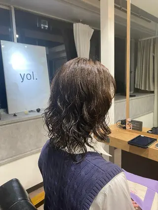 ミディアム パーマ Hosaki🎀 池袋：パーマ🩶のヘアスタイル