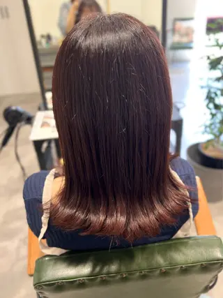 セミロング カラー 艶カラー透明感カラー まいか🫧‪のヘアスタイル