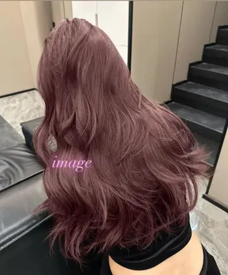 カラー aku💞韓国風🩷 ピンクカラー🎀🩷のヘアスタイル