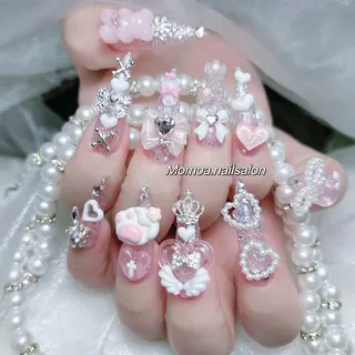 ネイル MoMoA Nail ネイル長さ出し専門店のネイルデザイン