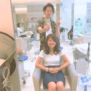 セミロング SHO担当髪質改善 東加古川アーティブのヘアスタイル