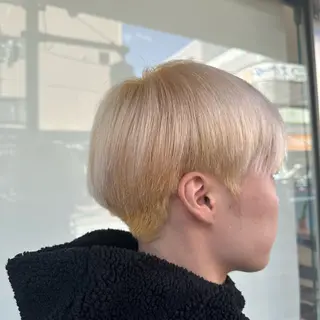 ショート カラー メンズ 勝見 美春のヘアスタイル