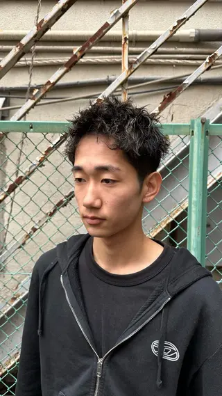 ショート パーマ メンズ パーマ職人 渡邊　優雅のヘアスタイル