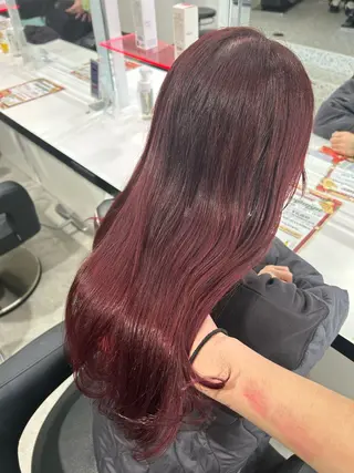 ロング カラー エフェクトブリーチ／ レイヤーカット／翔のヘアスタイル