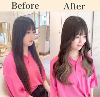 ロング ORO所属・梶 久菜乃のヘアスタイル