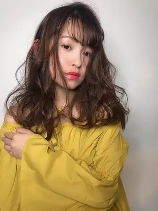 セミロング 大嶋 伸吾のヘアスタイル