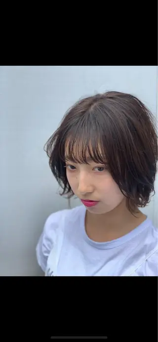 ショート カラー パーマ diarスタイリスト 山田のヘアスタイル