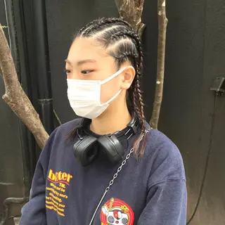 セミロング ヘアアレンジ HIROKO / 透明感暖色カラー🎀のヘアスタイル