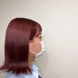 ミディアム カラー ekolu所属・髪質改善･縮毛矯正 特化･ユウシンのヘアスタイル