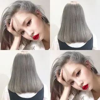ミディアム カラー ヘアアレンジ As hair所属・柔らか垢抜けｶﾗｰと ｶｯﾄ🫧ASUKAのヘアスタイル