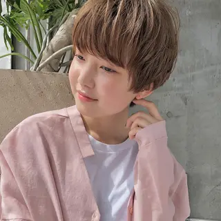 ショート カラー ヘアアレンジ tane.所属・【ダメージレス施術】 【透明感】北村 拓也のヘアスタイル