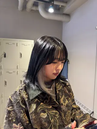 ミディアム カラー ヘアアレンジ Over hair所属・Over hair_ misakiのヘアスタイル