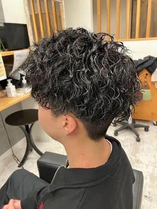 パーマ メンズ メンズ特化/パーマ/ フェードWATARUのヘアスタイル