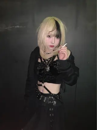 セミロング カラー THE./ブリーチ 透感カラー/髪質改善のヘアスタイル