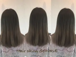 ミディアム カラー パーマ ヘアアレンジ メンズ 美容室 ソンリエのヘアスタイル