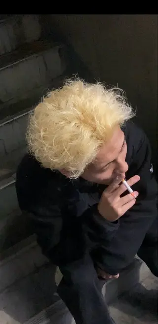 カラー メンズ シャドウパーマ/ ルーズパーマ/メンズのヘアスタイル