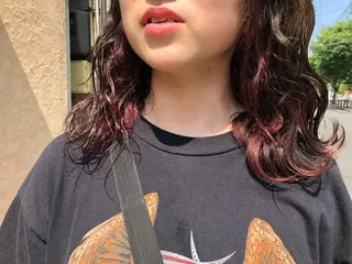 セミロング カラー 國次 夕貴のヘアスタイル